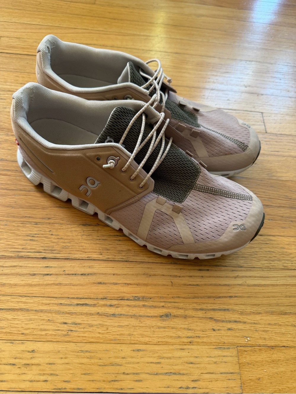 On Running Women's Sneakers in Beige and Olive